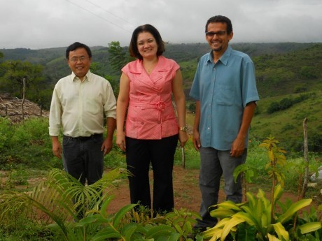 Docentes Jorge Noda, Smurna de Souza e Roberval Almeida