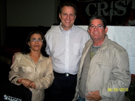 João Batista e sua esposa no Congresso Haggai 2010 com Ebenézer