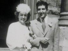 Casamento com Christine Barker no dia 3 de Agosto de 1945 Casamento com Christine Barker no dia 3 de Agosto de 1945